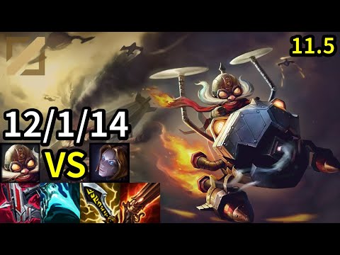 Corki Mid vs Orianna - KR Challenger | Patch 11.5