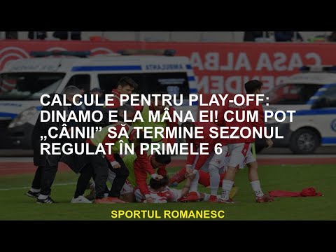 Calcule de play-off: Dinamo este în mâna ei! Cum pot „câinii” să termine sezonul regulat în primii 6
