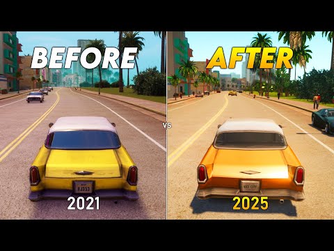 GTA Vice City: Definitive Edition vs Nextgen Edition - Physics and Details Comparison
