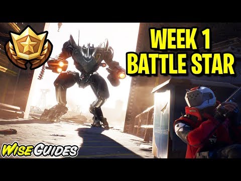 Week 1 BATTLE STAR Location! Fortnite SEASON X 10 (B.R.U.T.E. Squad)