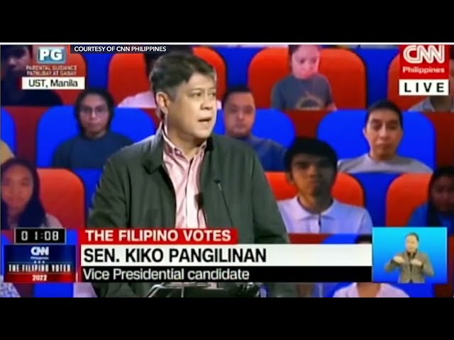 Pangilinan puts agriculture, justice reform front and center at CNN PH vice presidential debate