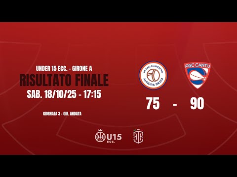 Highlights Aurora Desio - PGC Cantù U15 Eccellenza 