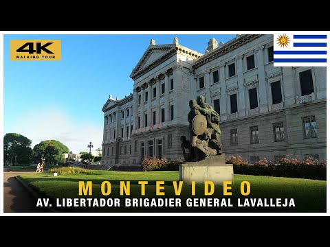 🇺🇾 AV. LIBERTADOR BRIGADIER GRAL. LAVALLEJA | Montevideo | WALKING TOUR 2024 [ 4K ] #walking #4k