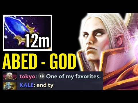 Abed Invoker God 12min Scepter - WTF Farm Brutal Combo Dota 2 Gameplay