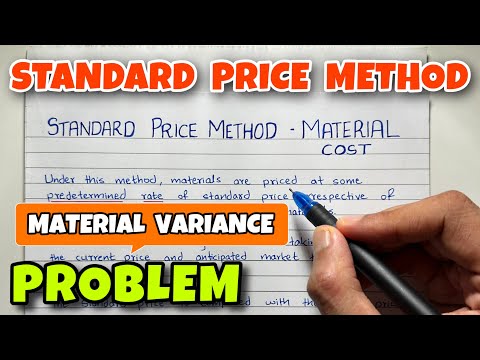 Standard Price Method - Store Ledger Account- Problem - BCOM / BBA - By Saheb Academy