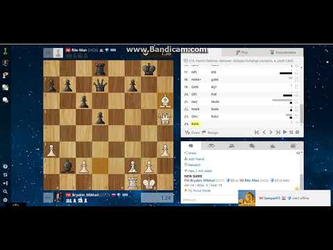 Blitz on Chess.com FM Bryakin Mikhail - IM Ristic Nebojsa