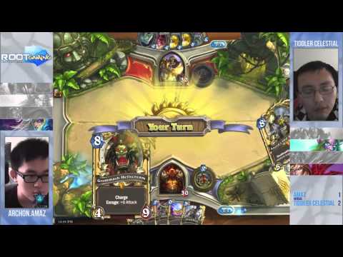 Amaz vs Tiddler | Group Stage | ROOT Gaming Hearthstone Invitational