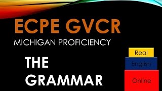 ECPE- THE GRAMMAR  TIPS