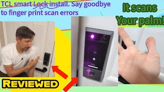TCL D2 Pro Palm Vein Smart Door Lock Unboxing & Install | Keypad, App Control, Alexa/Google