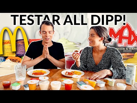 TESTAR ALLA DIPPSÅSER FRÅN MAX & MCDONALDS