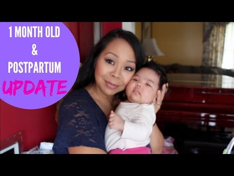 1 MONTH OLD UPDATE & 1 MONTH POSTPARTUM | BABY #4 | MommyTipsByCole Video