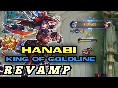 New revamp Hanabi king of goldline marksman - Mobile Legends Bang-bang