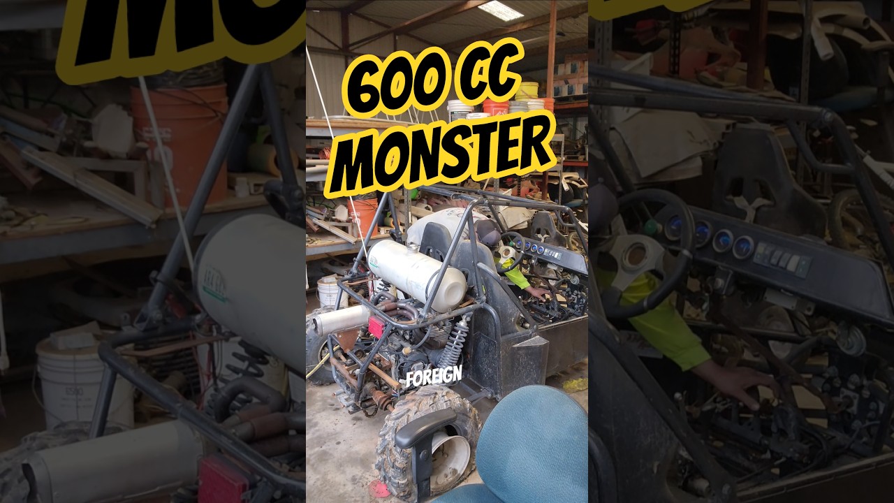 Street Bike Powered Go Kart #redneck #engineering