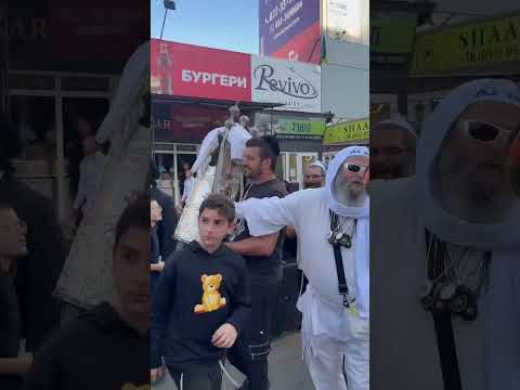 Erev Rosh Hashanah on the Streets of Uman Ukraine 2025