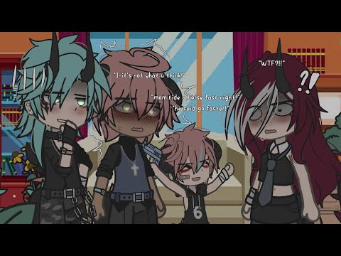 "mom ride a horse last night!"//MEME//Gacha Club BL/GAY//(Omegaverse)