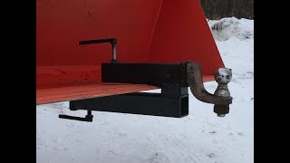 Build a bolt on receiver hitch for tractor bucket