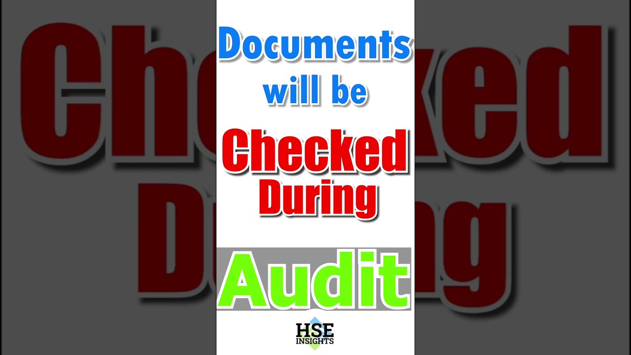 Health and safety audit |documents check