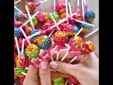 Lot’s of Chupa Chups Candy - 120 Lollipops #shorts #candy #short