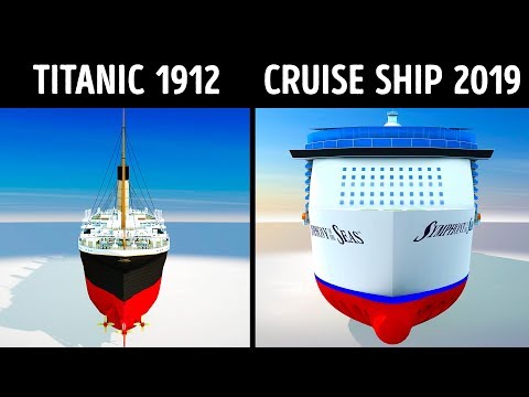Titanic Vs Modern Cruise Ships - titanic disaster in roblox youtube
