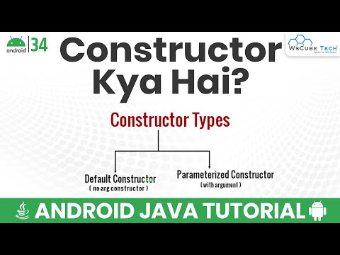 What are Constructors in Java | Types Uses of Constructors with Example | Android Java Tutorial