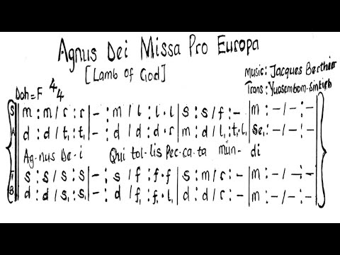 Agnus Dei - Jacques Berthier | Missa Pro Europa   #choir #churchmusic