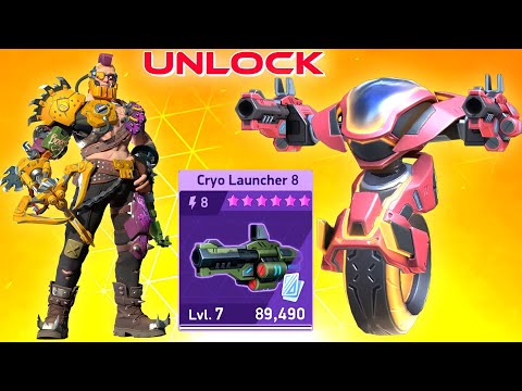 Unlocking Cryo Launcher 8 + Lodestar - Killshot Gameplay - Mech Arena