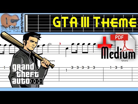 GTA III Theme Guitar Tab GTA III Theme Guitar Tab