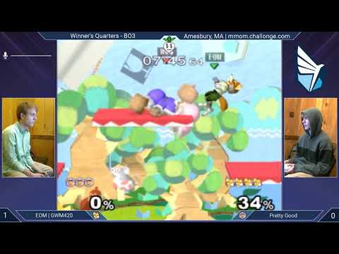 MMOM150 SSBM - GWM420 (Fox) vs. Pretty Good (Ice Climbers) - Melee WQF