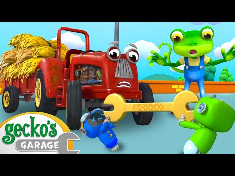 Tractor Trouble | Gecko's Garage | Trucks For Children | Cartoons For Kids