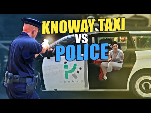 What Would Happen When The Knoway Taxi Hit A Cop? | GTA Online Mansion DLC