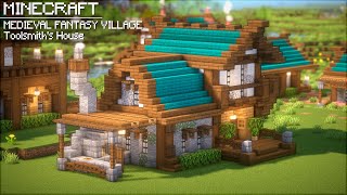 How to Build a Medieval Fantasy Village | Toolsmith's House | Minecraft Tutorial