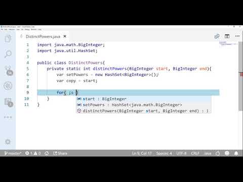 Project Euler Problem 29 Java Distinct Powers