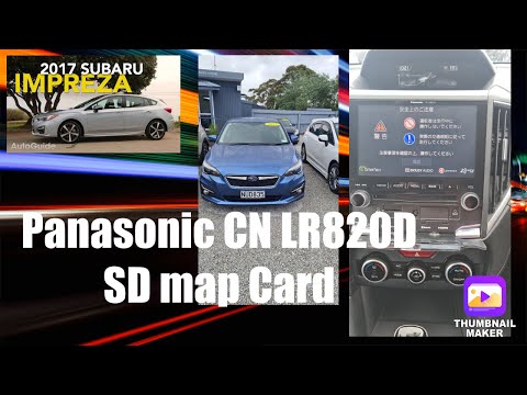 Panasonic CN-LR700D Subaru WRX Navigation Unlock Error Solution Map SD Card