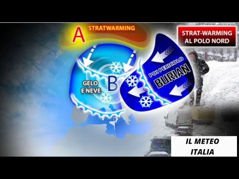 ▶ Previsioni meteo:STRATWARMING al POLO NORD,GELO e NEVE fino a metà Gennaio,poi il pericolo BURIAN