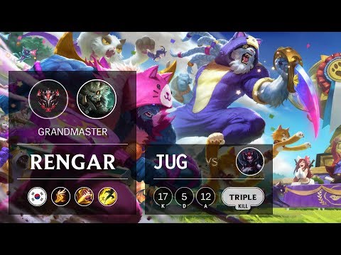 Rengar Jungle vs Elise - KR Grandmaster Patch 9.24