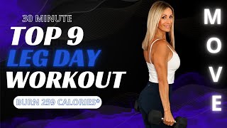30 Minute Top 9 Leg Day Workout | My Favorite Leg Day Workout