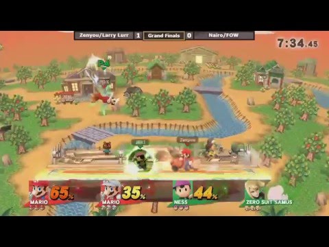 2GGT: FOW Saga - Nairo/FOW (Green) Vs. Zenyou/Larry Lurr (Red) Grand Finals - Smash Wii U