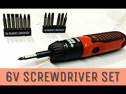 black & decker screwdriver set 6v Review