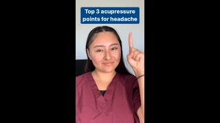 Acupressure Points for Headaches!