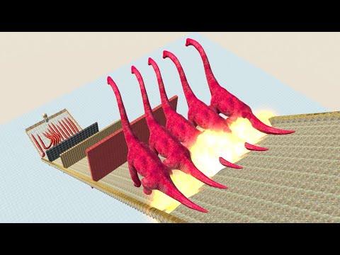 All Unit Free Fall into Snake - Animal Revolt Battle Simulator