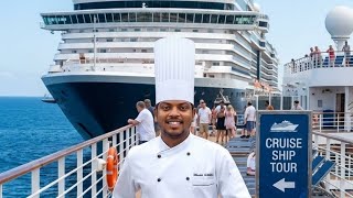 Inside the cruise ship small kitchen tour