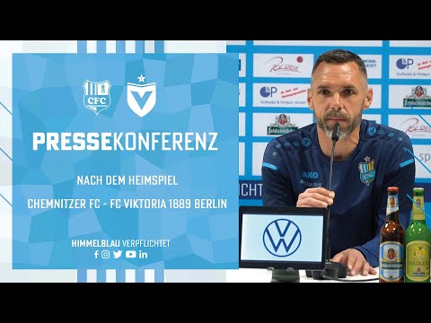 Chemnitzer FC | Pressekonferenz nach dem Heimspiel gegen FC Viktoria 1889 Berlin