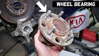 KIA OPTIMA REAR WHEEL BEARING HUB ASSEMBLY REPLACEMENT REMOVAL