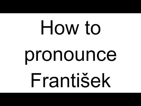 How to Pronounce František (Czech)
