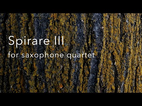Carlos Bandera - Spirare III for saxophone quartet (Cerus Quartet)