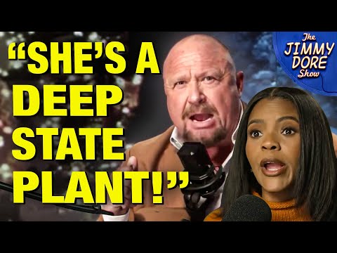 Alex Jones Melts Down - Says Candace Owens  Is “GLOBALIST AGENT”! 
