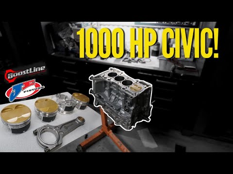 ASSEMBLING A 1000HP ENGINE FOR MY K24 AWD HONDA CIVIC!