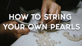 How To String Pearl Necklace