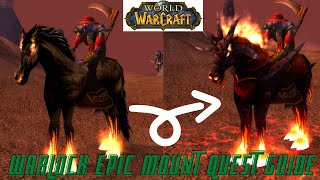 World of Warcraft Classic - Warlock Epic Mount Quest Guide
