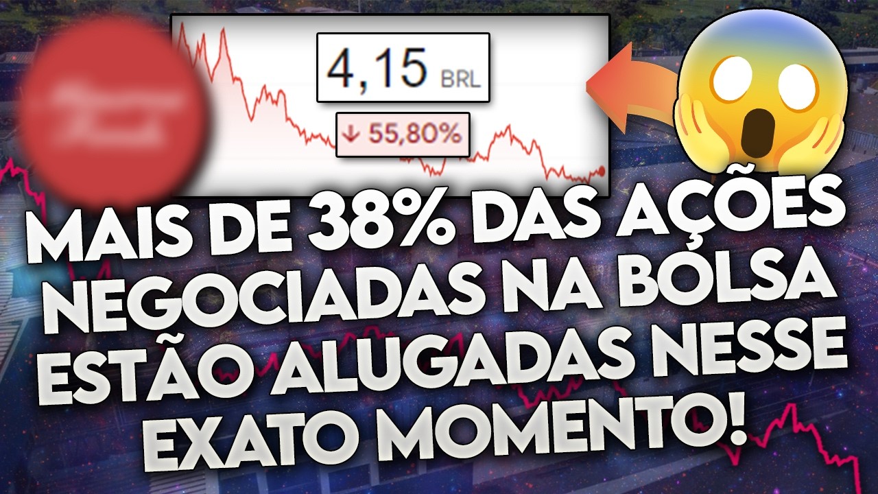 Conheça as 10 AÇÕES MAIS ALUGADAS da BOLSA! (Os VENDIDOS acreditam na QUEDA?) - TOP 10